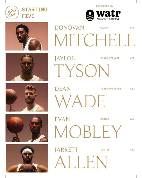 九游娱乐官网-骑士首发：泰森、迪恩-韦德、阿伦、莫布利、米切尔